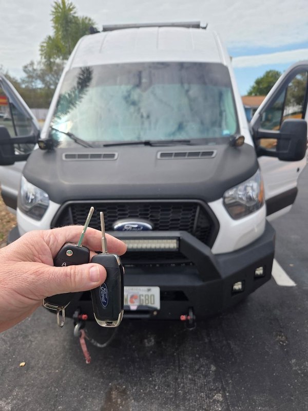  Fob repair done at flea market location in oldsmar - Ford Van 
