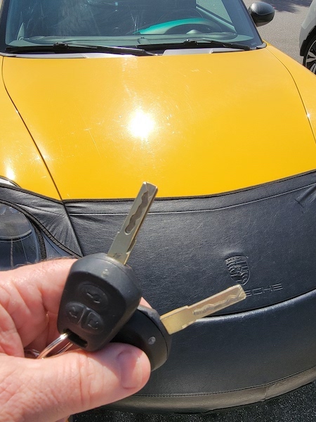  Fob repair done at flea market location in oldsmar - porsche 