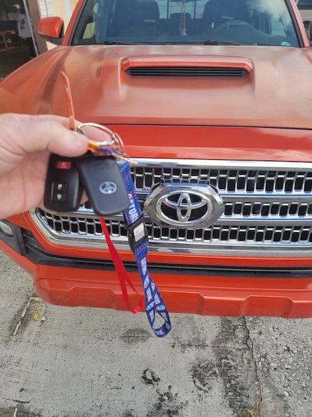  Fob repair done at flea market location in oldsmar - toyota 